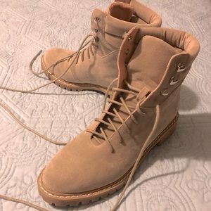 Vicidolls size 7 Giselle faux suede laceup boot.
